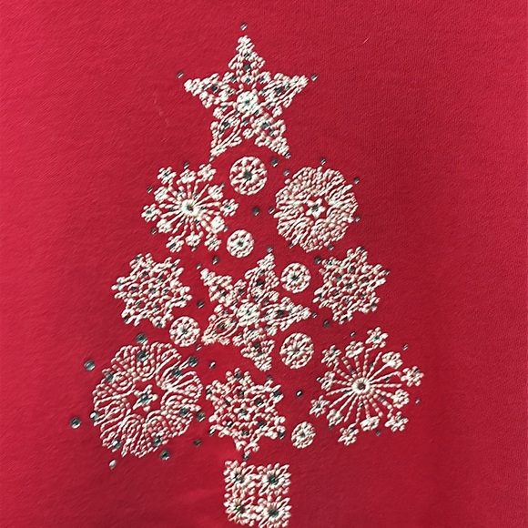 Croft and Barrow Red classic Long sleeve Tee XL - Picture 3 of 5